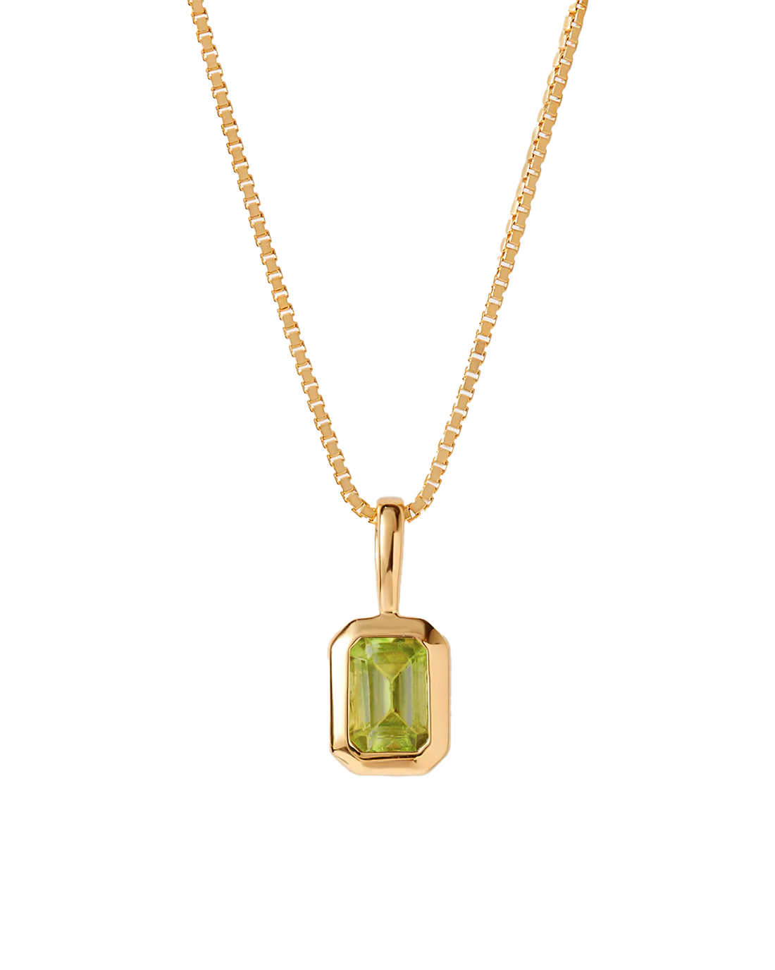 Adara's™ Peridot August Birthstone Pendant, 10K Yellow Gold