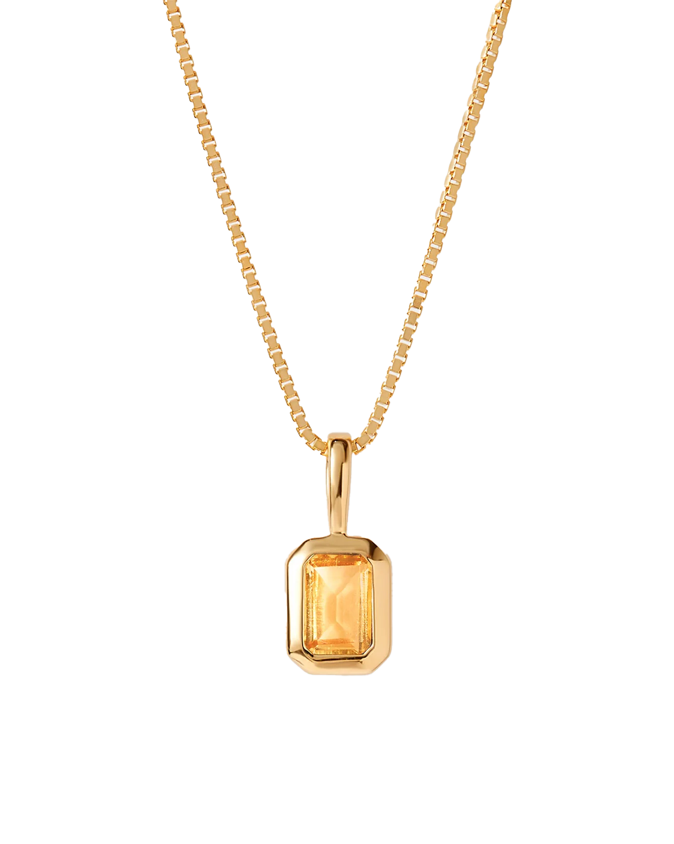Adara's™ Citrine November Birthstone Pendant, 10K Yellow Gold
