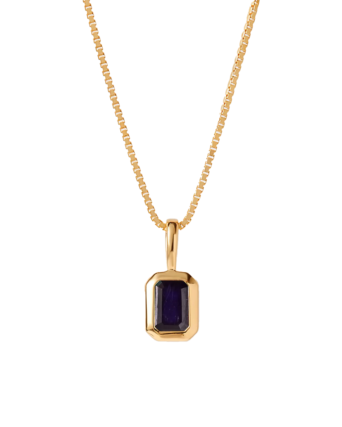 Adara's™ Sapphire September Birthstone Pendant, 10K Yellow Gold